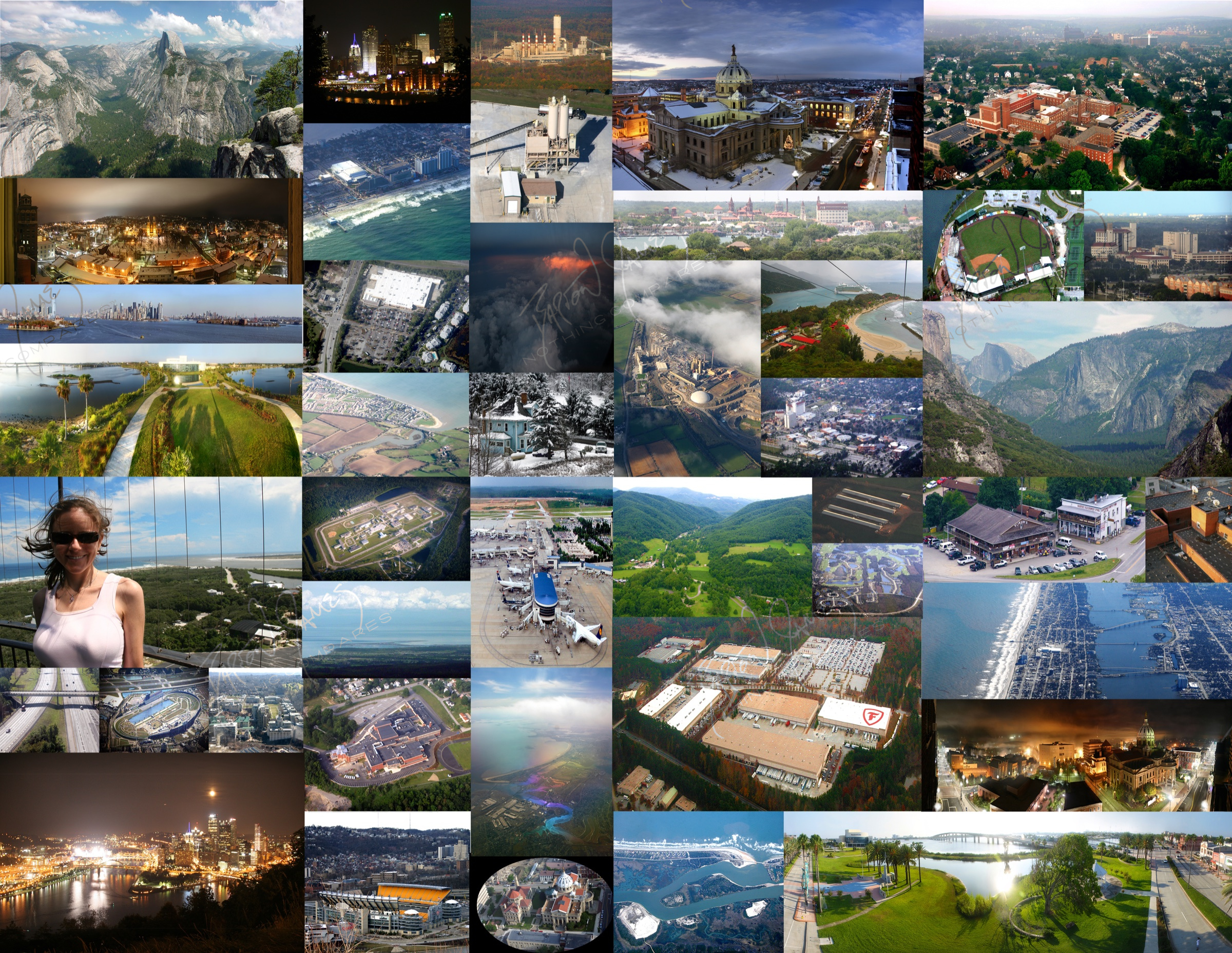 D1 Aerial: a collage of the work in this chapter