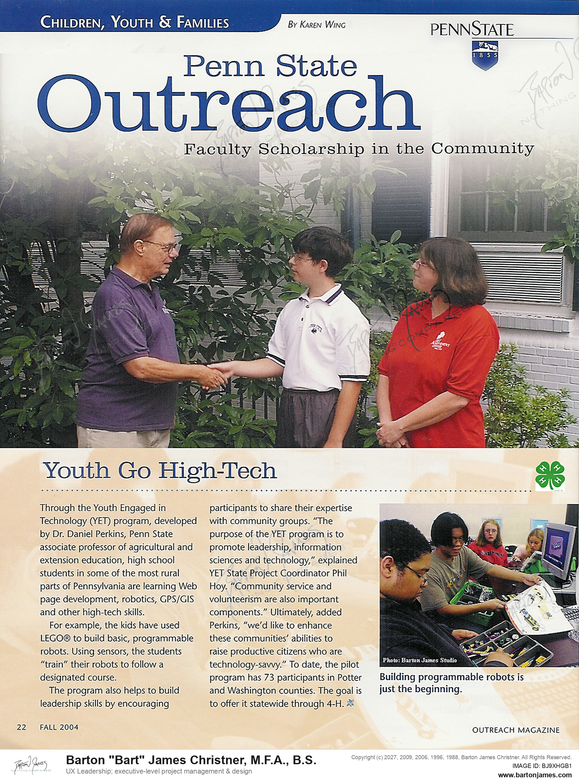 20041204 WING Youth Go Hi Tech MAGAZINE PHOTO
