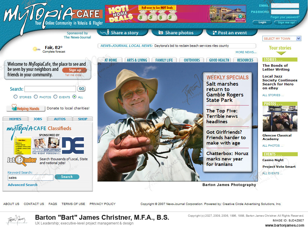 20080314 FERRIER Marsh Gamble Rogers MAGAZINE PHOTO