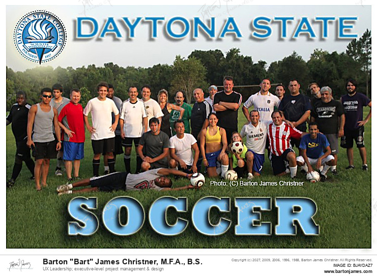 20091101 PIAZZA Daytona State Soccer POSTER PHOTO