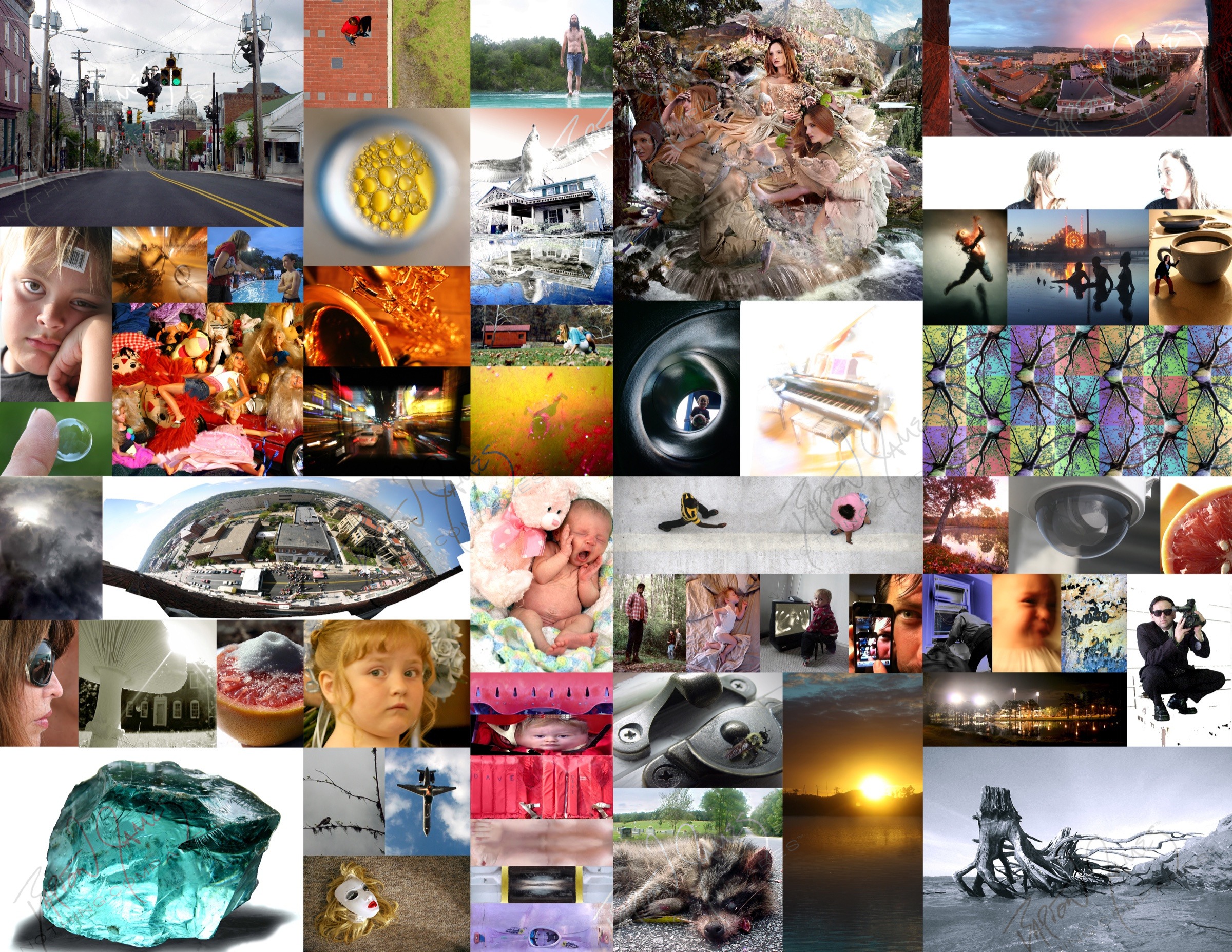 D1 Fine Art: a collage of the work in this chapter