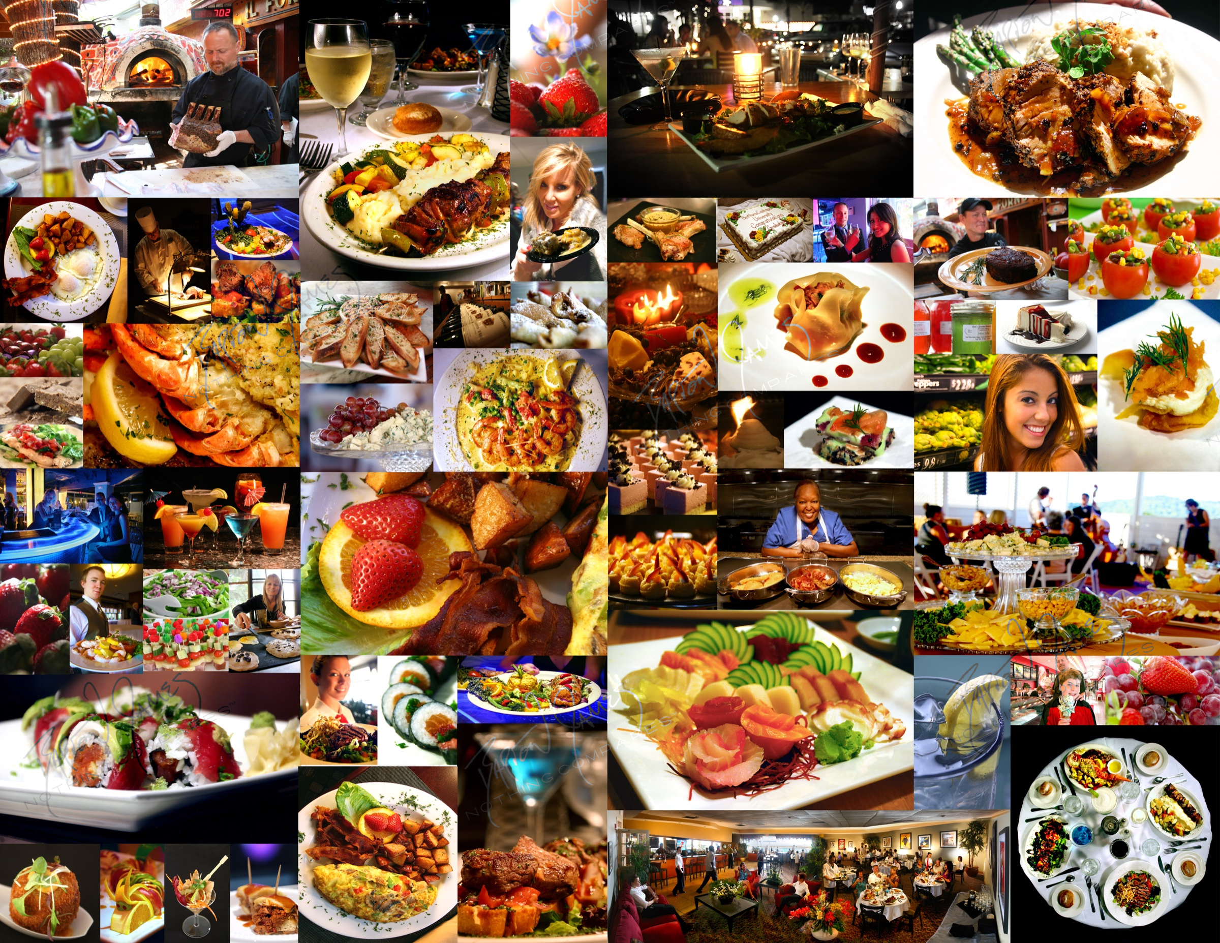 D1 Food: a collage of the work in this chapter