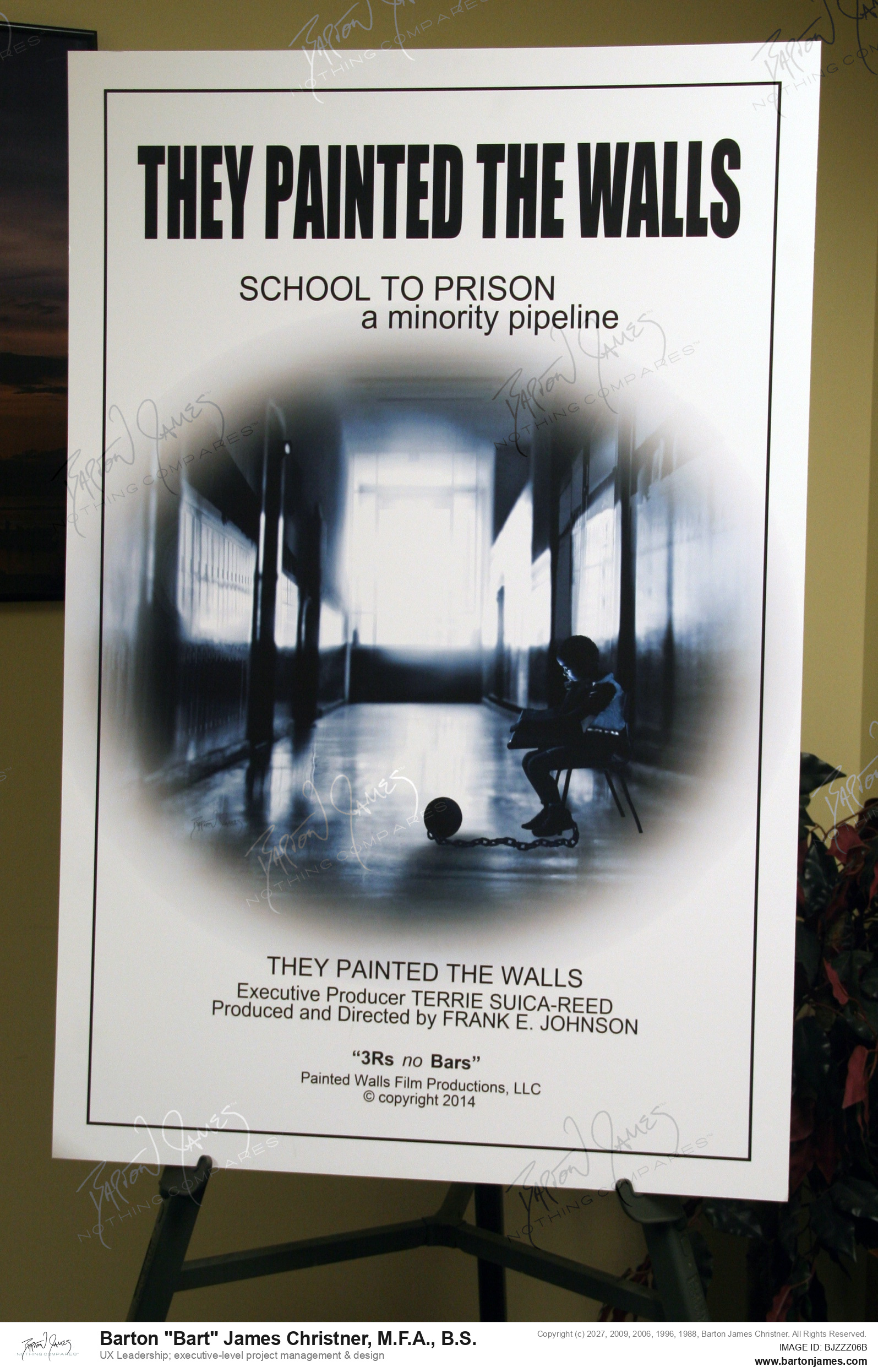 20140714 REPRODUCTION P4TPTWPoster In Office On Stand IMG2639 PHOTO