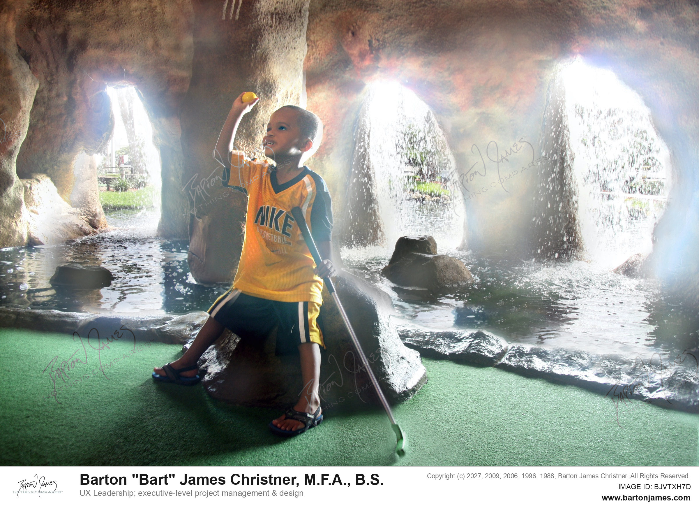 20080630 COVER SPORT NJMTCPirates Cove Mini Golf Hazel Sparrow Caleil IMG1919 PHOTO