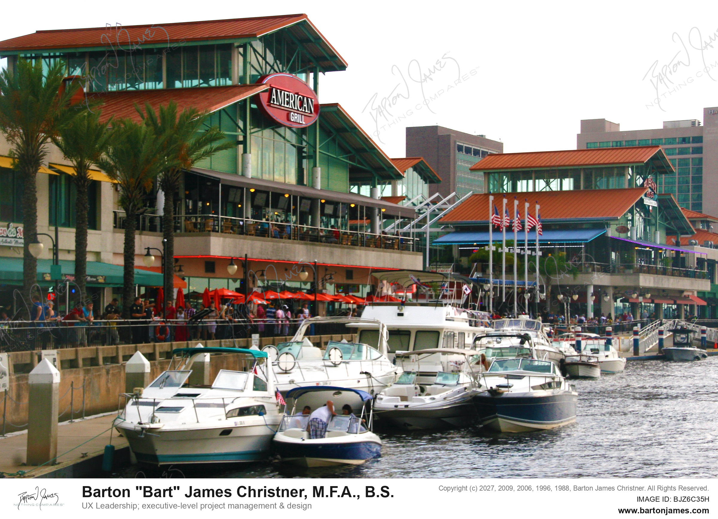 20120704 EXTERIOR Jacksonville4th Boats Barges Bridges Buildings PHOTO