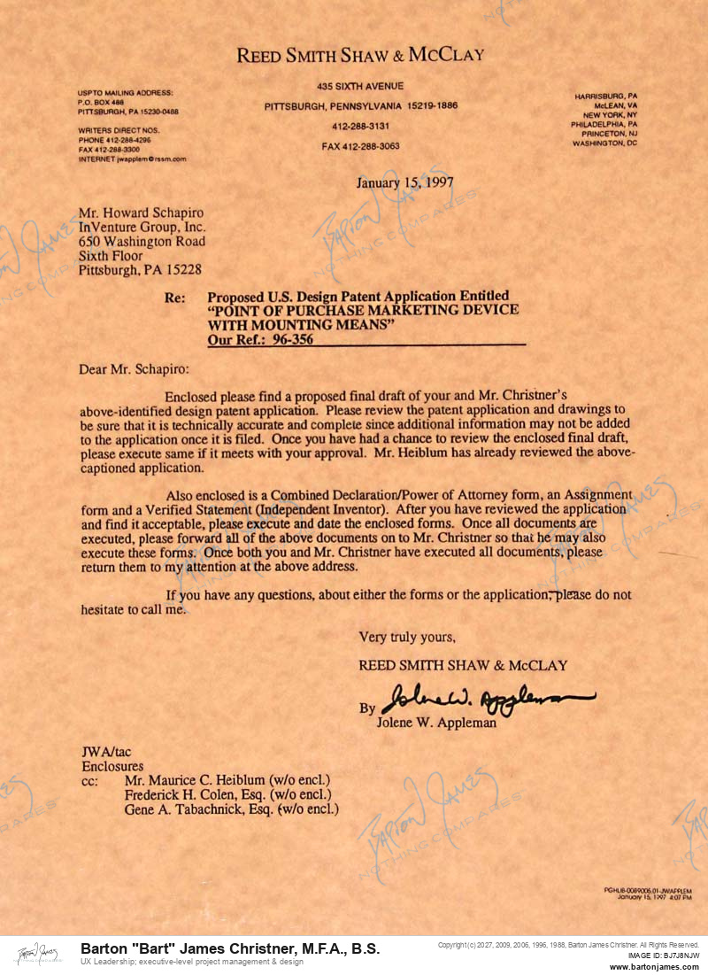 19970115 THANKS Jolene Appleman LETTER