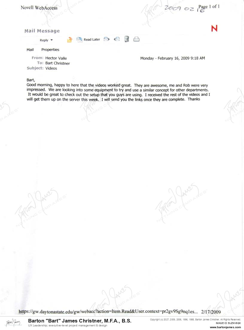 20090210 THANKS Hector Valle EMAIL