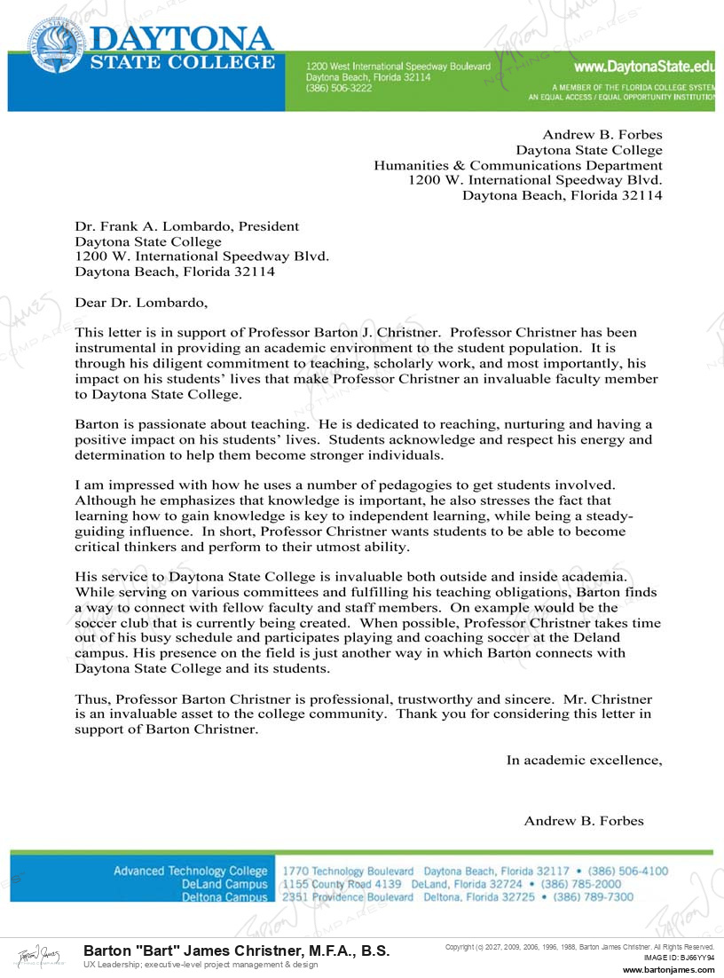 20110324 SUPPORT Andrew Forbes LETTER