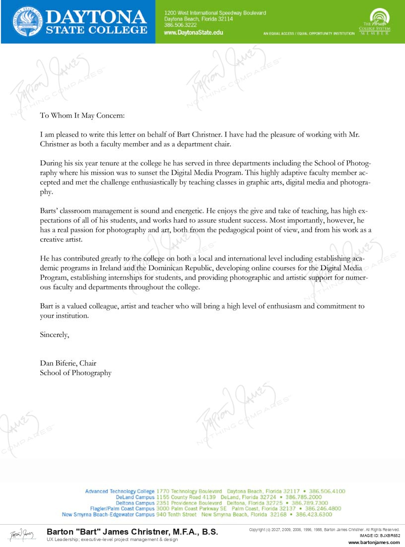 20110331 COMMEND Dan Biferie LETTER