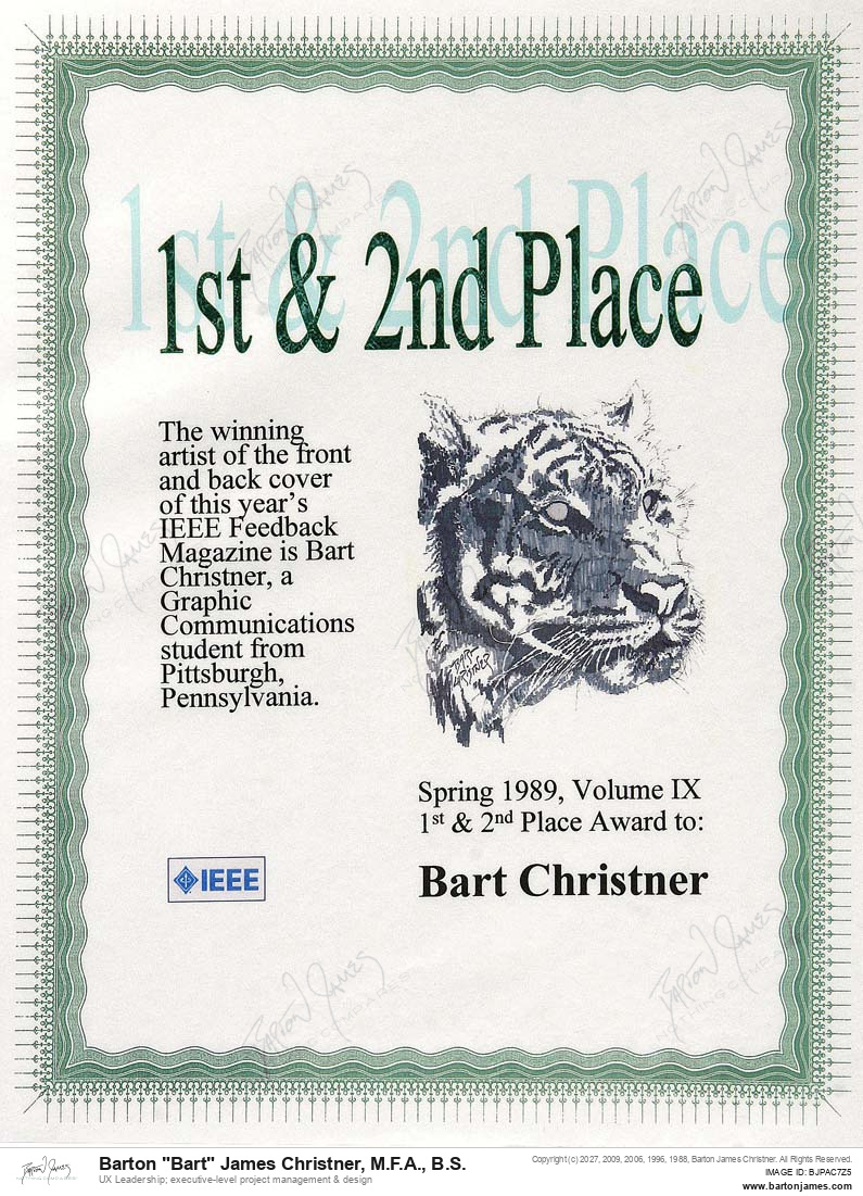 19890515 FIRSTPLACE Piercing Tiger Cover AWARD