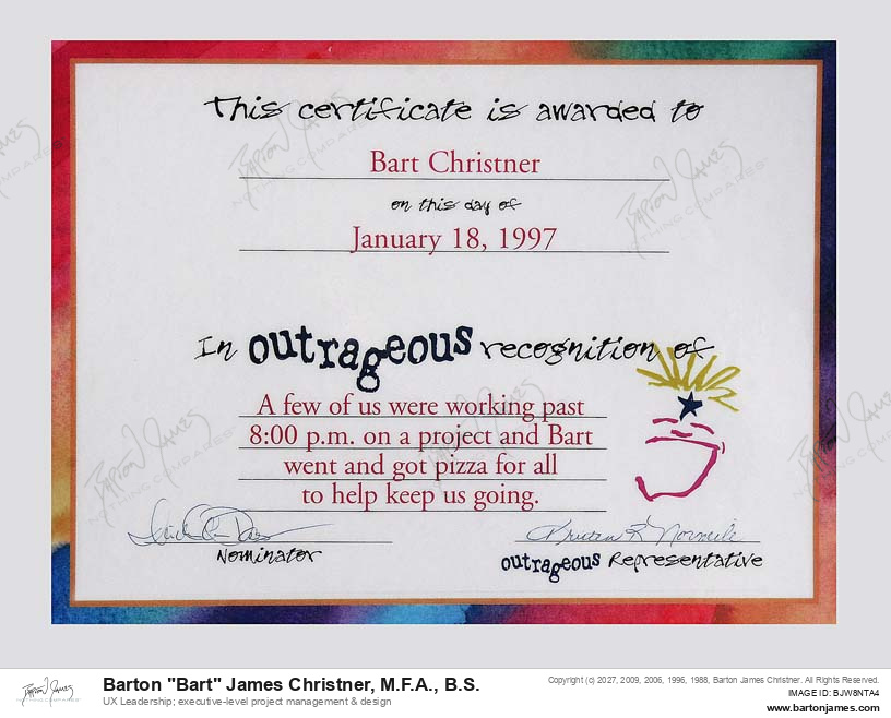 19970118 OUTRAGEOUS RPSGround Leadership AWARD