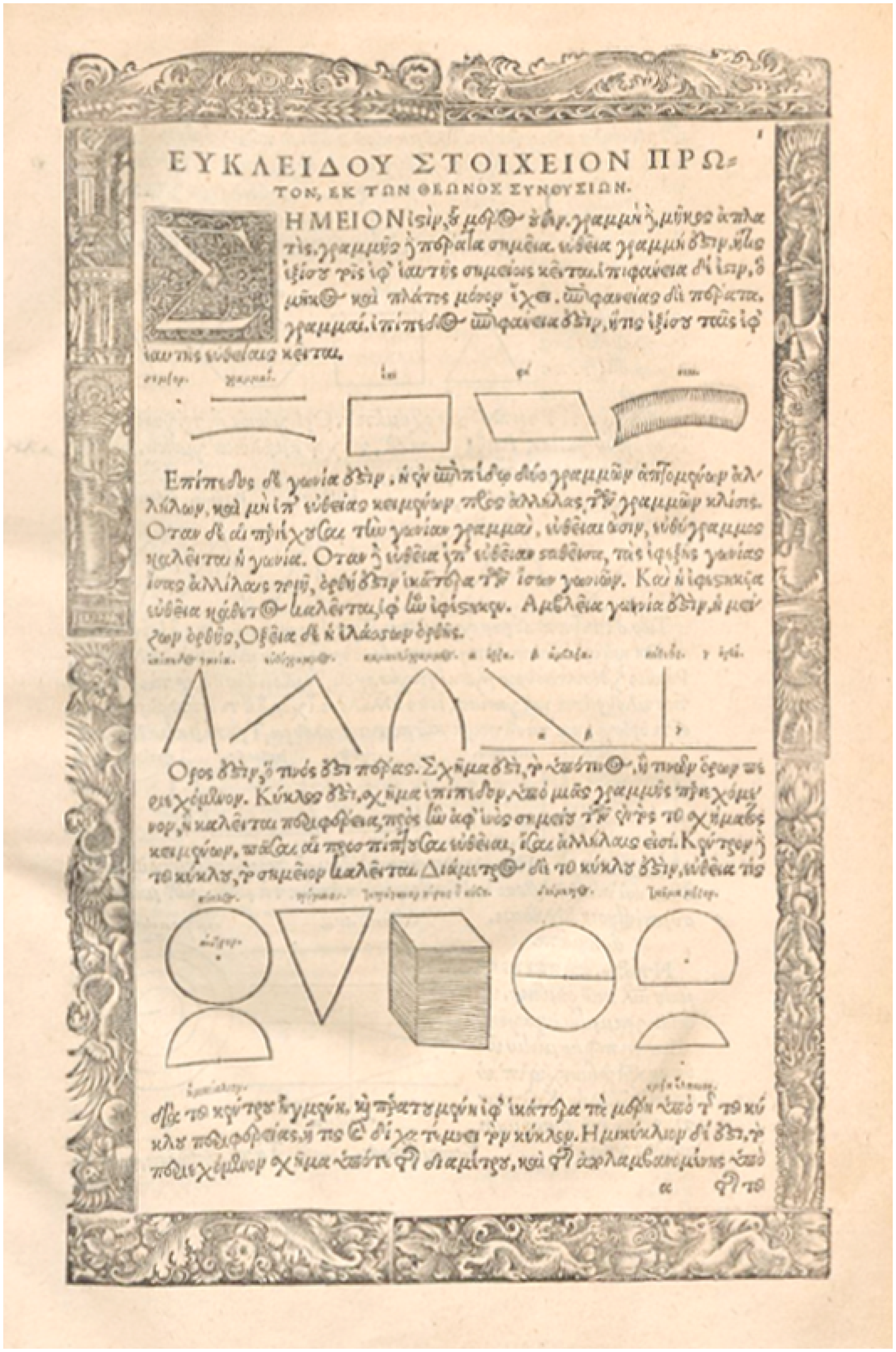 1533 AD ITALY EUCLID S ELEMENTS