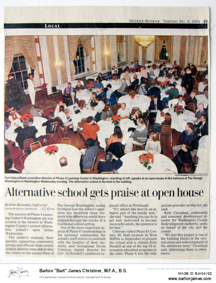 20041209 RICHARDS Alternative School NEWSPAPER