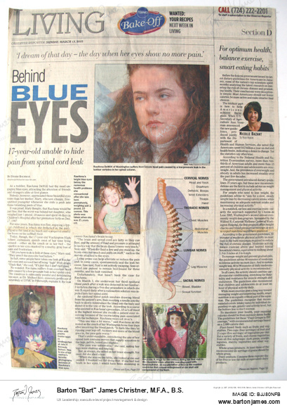 20050313 BACHMAN Behind Blue Eyes NEWSPAPER