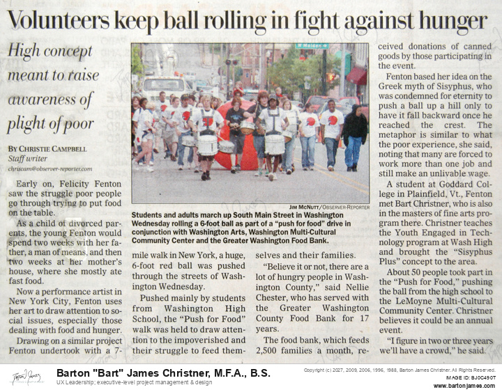 20060504 CAMPBELL Keep Ball Rolling NEWSPAPER