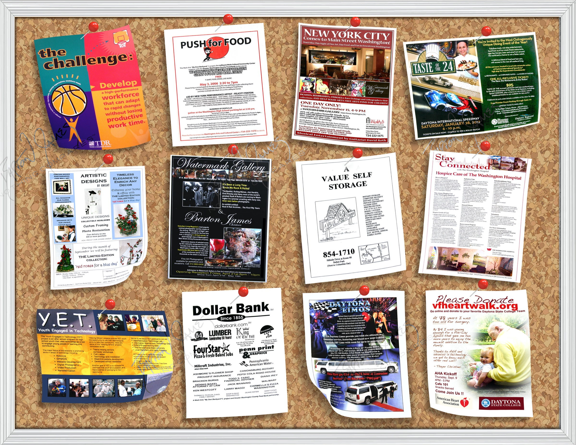 D5 Flyer: a collage of the work in this chapter