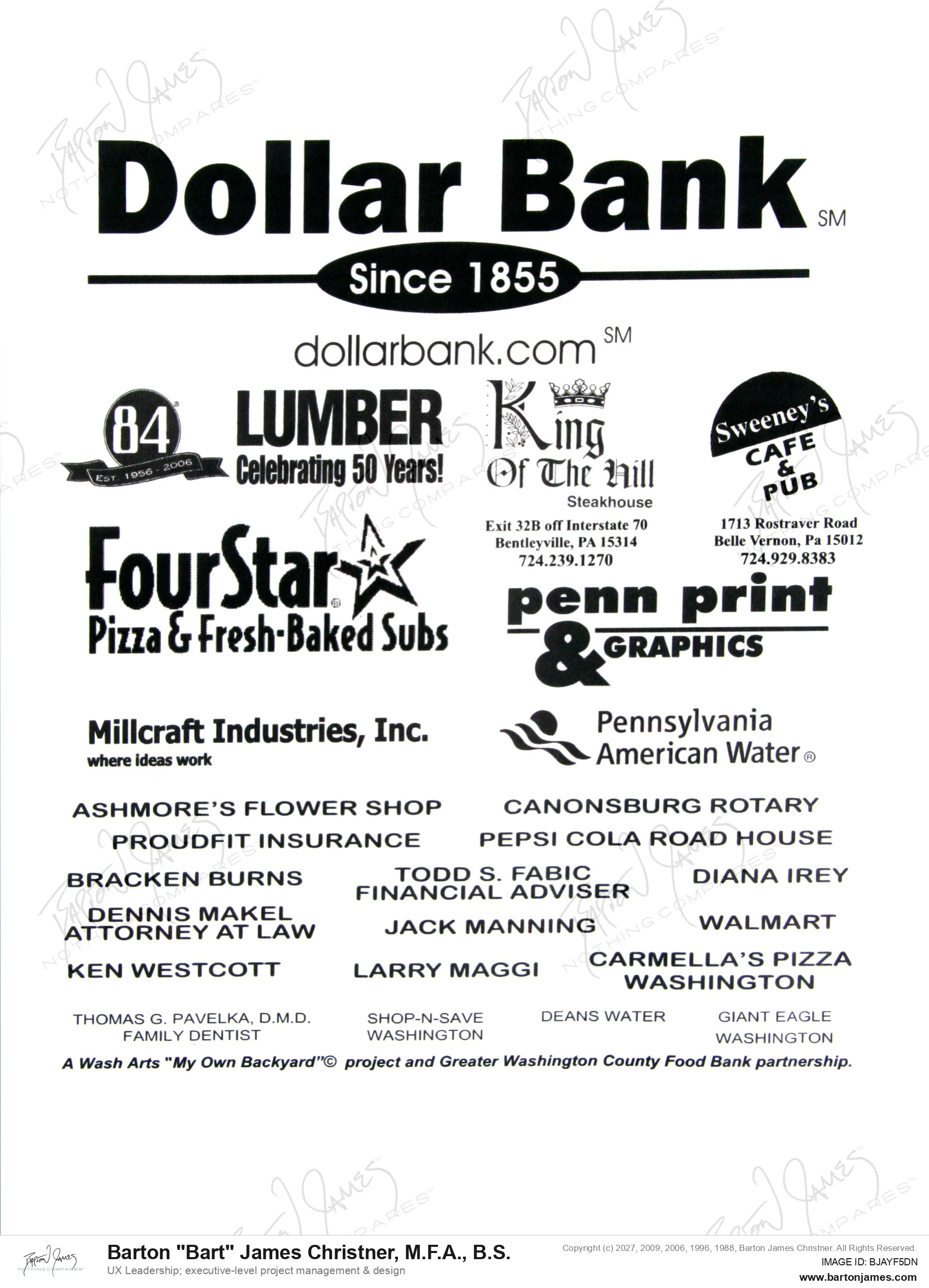 20060503 VICTOR Push4Food Sponsors FLYER