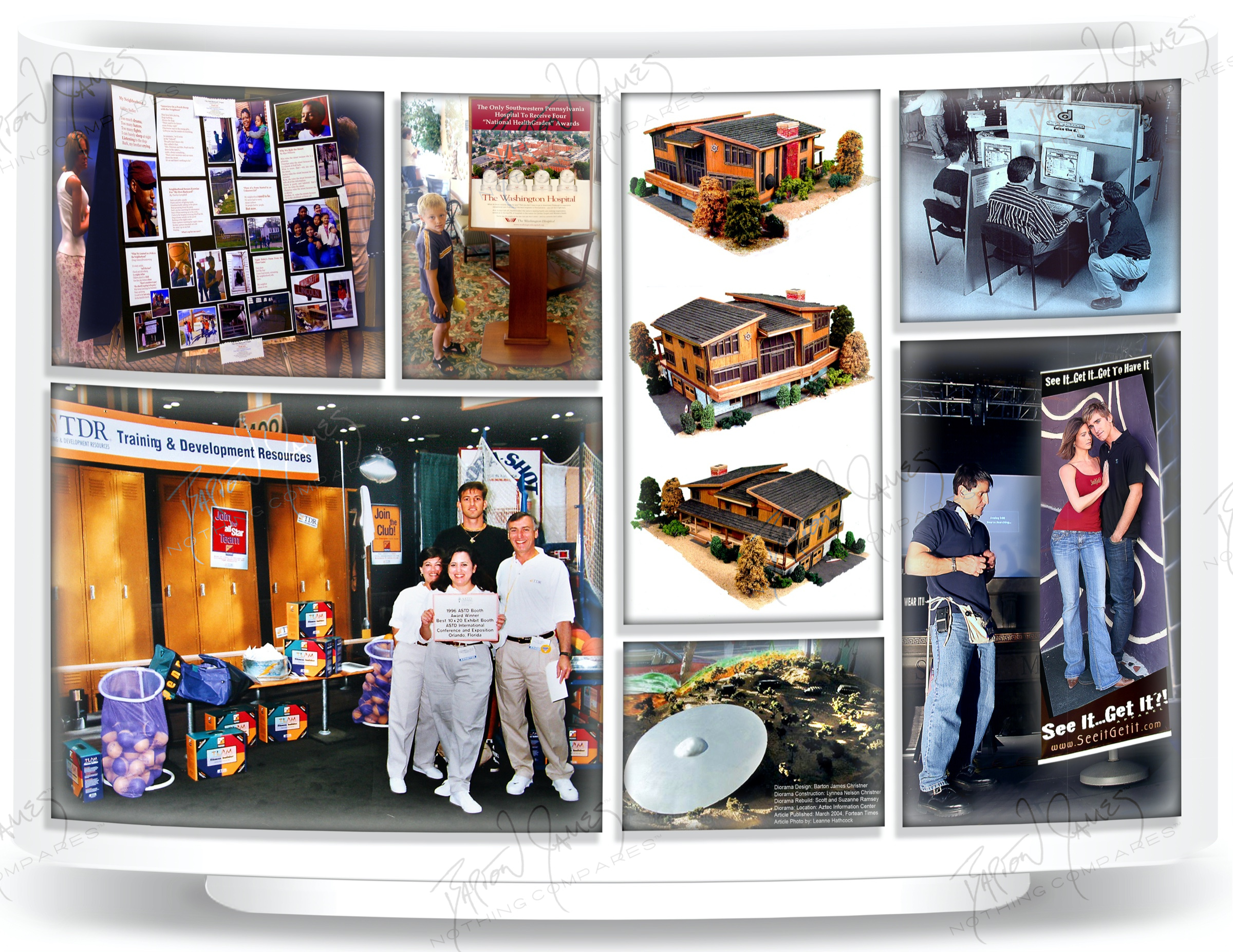 D5 Kiosk: a collage of the work in this chapter
