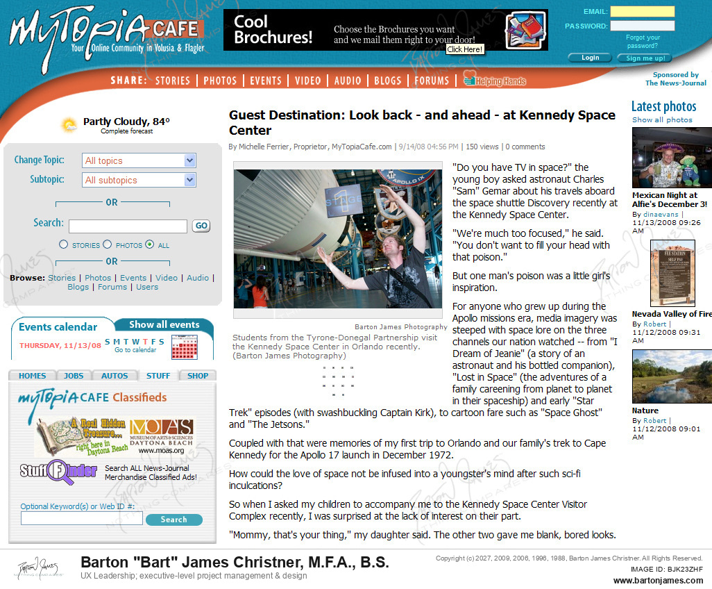 20080914 FERRIER Kennedy Space Center MAGAZINEONLINE