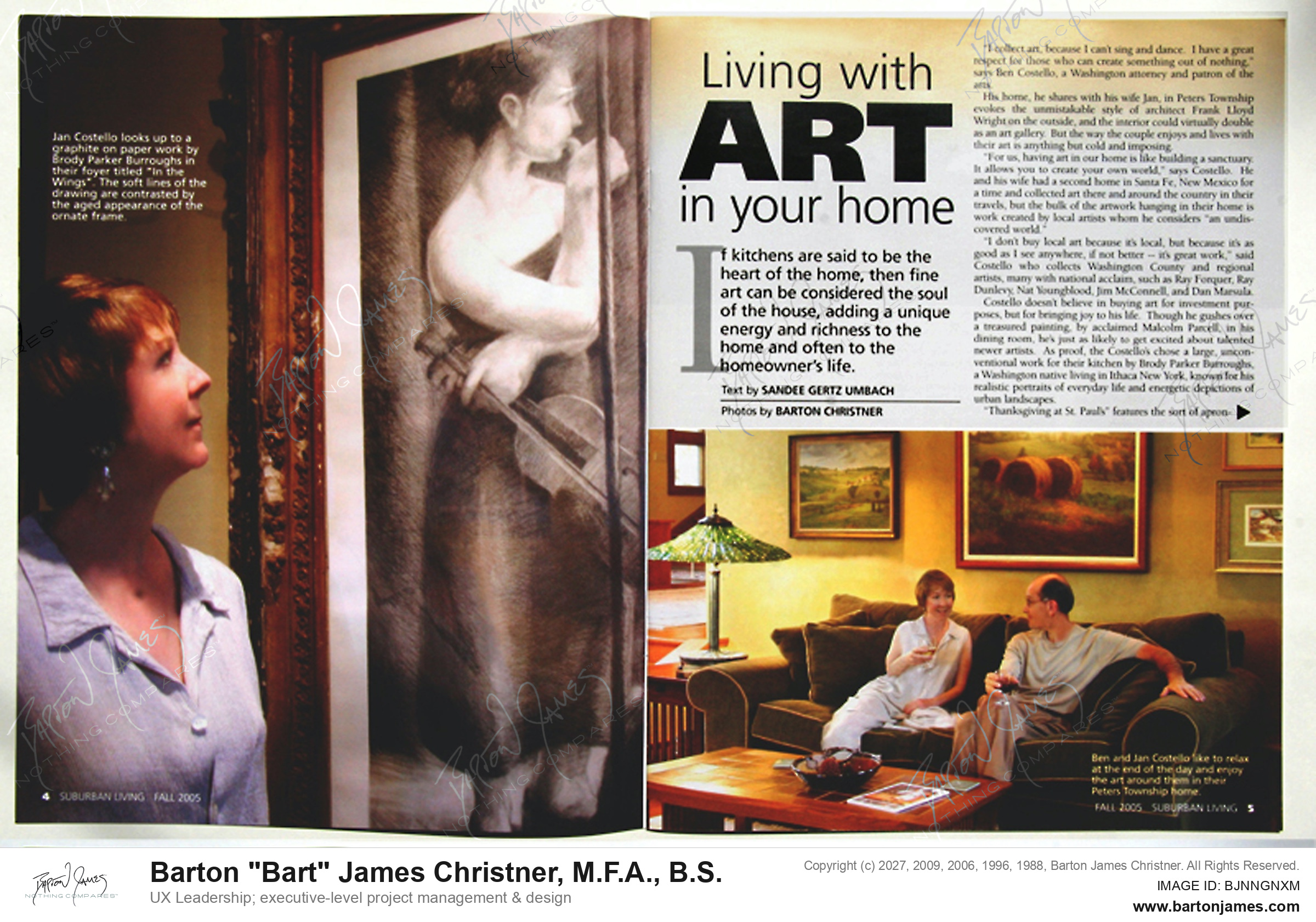 20051001 UMBACH Living With Art In Home1 MAGAZINE