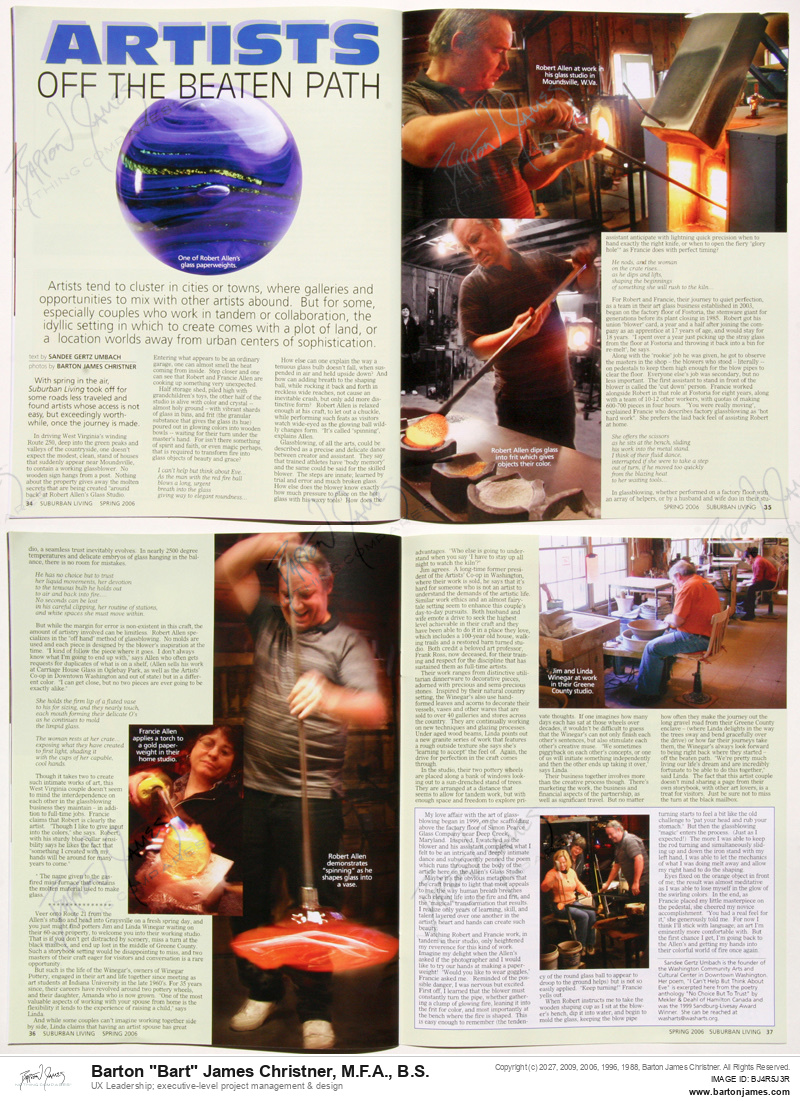 20060301 UMBACH Artists Off Beaten Path MAGAZINE