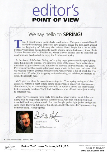 20060801 CHRISTNER Editors Point Of View MAGAZINE