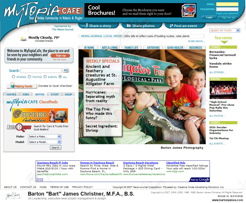 20080514 FERRIER Alligator Farm MAGAZINE