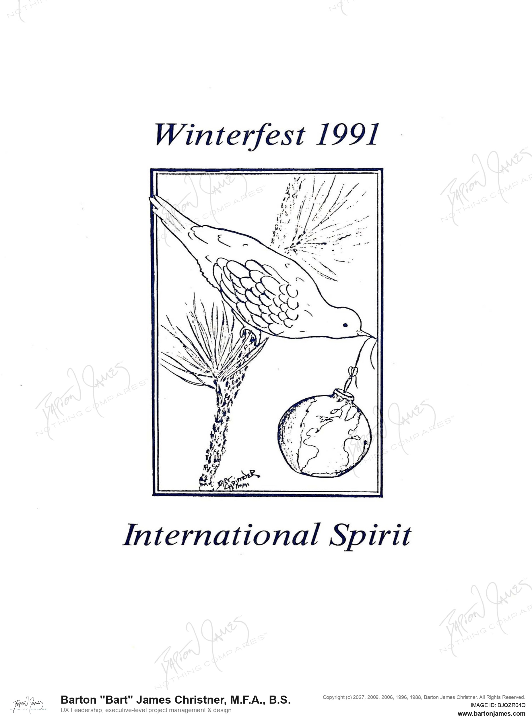 19911015 CHRISTNER Winterfest Spirit PROGRAM