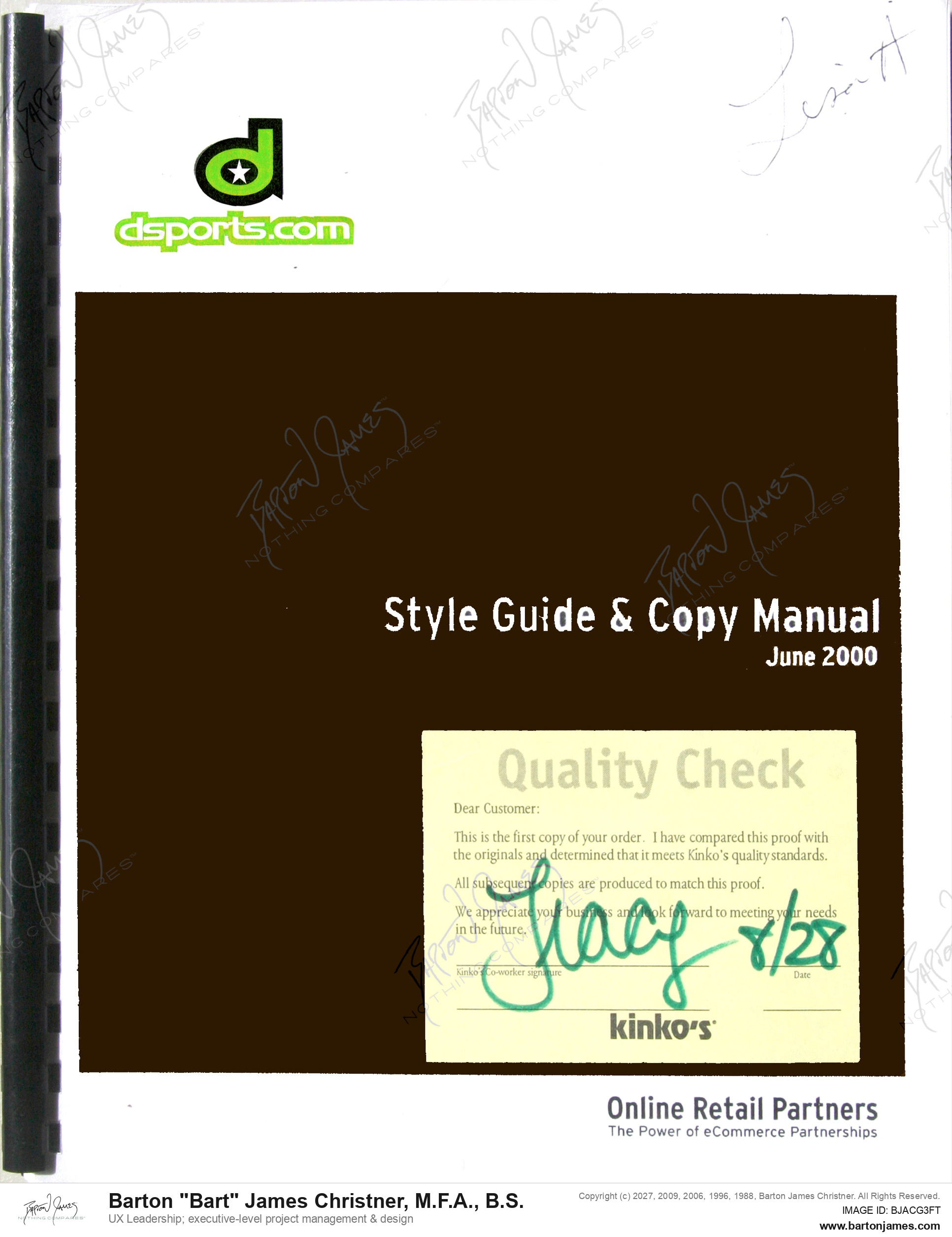 20000828 ARBUCKLE Style Copy Manual RESEARCH
