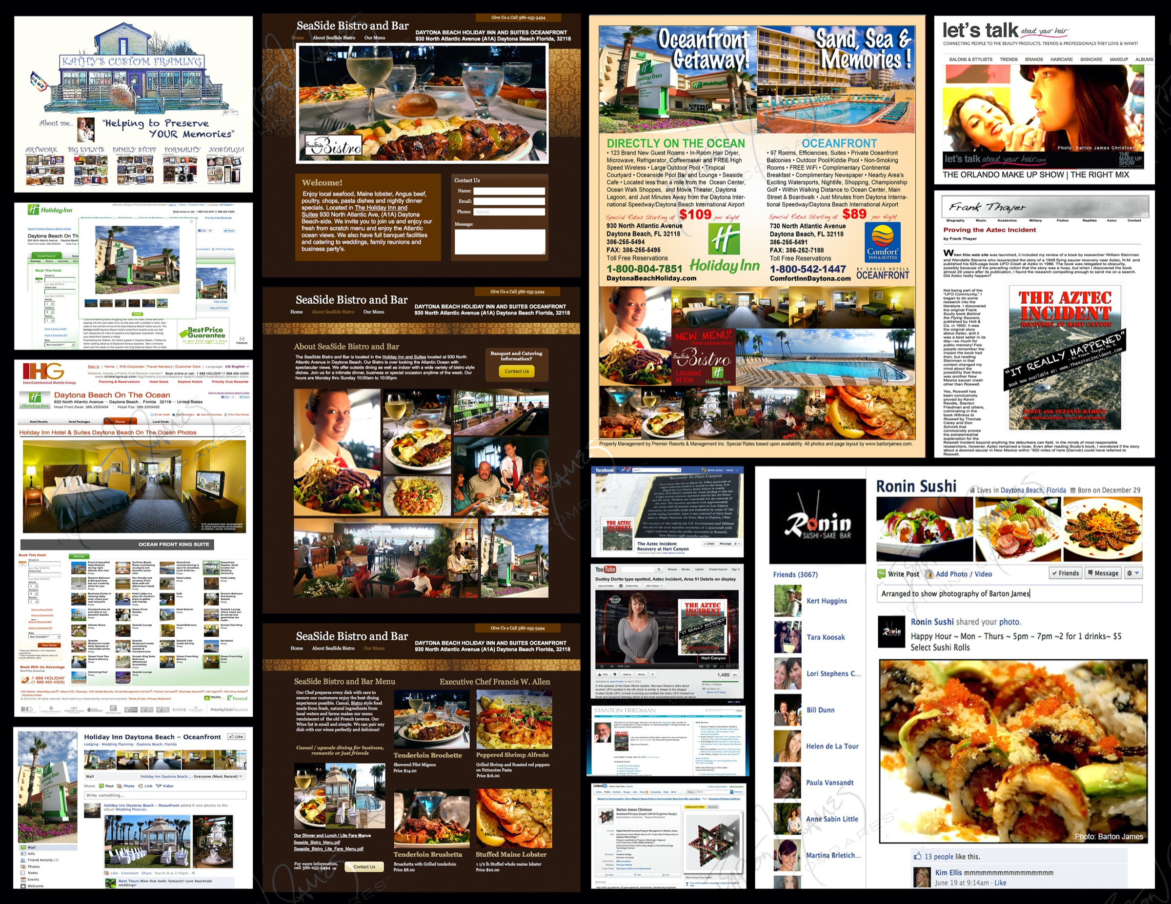 D5 Social Media: a collage of the work in this chapter